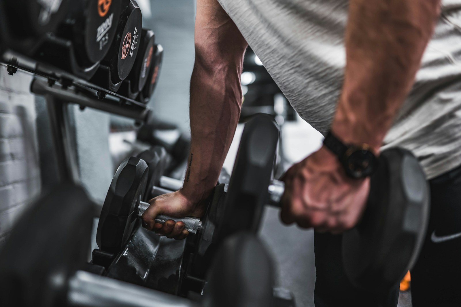 Training on a gym floor